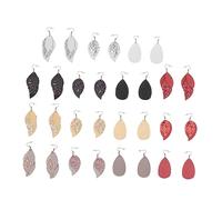 minkissy 5paires Boucles Oreilles Pendantes Forme De Larme Cuir Pour Femmes Et Filles