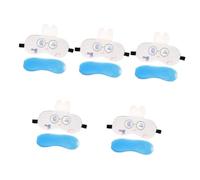 minkissy 5pcs Joli Masque Pour Les Yeux De Sommeil Masque Led Embouchure Hommes Bouffi Joli Masque Pour Les Yeux Lesté Stores Black-out Masque Des Yeux Suffisant Dormir Ours Masques Peluche