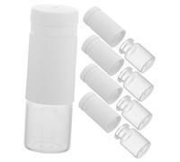 minkissy 5pièces Contenants Pour Lotion Huile Capillaire Et Soins De Peau Flacons Cosmétiques à Double Compartiment Verre Et Pp Rechargeables Pour Voyages