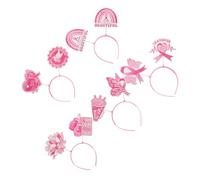 minkissy 5pièces Lot De Bandeaux à Ruban Pour Sensibilisation Au Cancer Du Sein Accessoires De Cheveux Et Photos Pour Événements Et Réunions à Thème