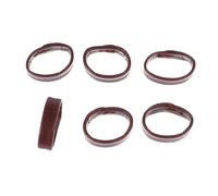 minkissy 6 Pièces accessoires de sangle bracelets de montre marron anneau de bande de montre gardien de bracelet de boucle de bande de boucle de bracelet de Brun