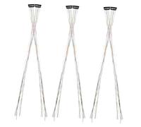 minkissy 6 Pièces corde à tresser Tinsel coloré guirlande de cheveux holographique fausse extension de cheveux pince à griffe extension de queue de cheval soie pour animaux de compagnie