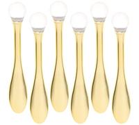 minkissy 6 Pièces de masque makeup kit make up kit - Bâtonnet de massage spatule cosmétique spatule de soin mini cuillère de maquillage cuillère à masque facial Acrylique Golden