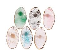 minkissy 6 Pièces Palette De Bagues Porte-ongles Mélange D'ongles Anneaux De Colle à Ongles Affichage D'art D'ongle Couleur Des Ongles Anneau D'art D'ongle Anneau à Ongles Résine