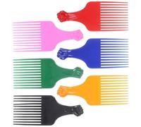 minkissy 6 pièces Peignes à Dents Durables Plastique pour Coiffure Barbe Antistatique Outil Coiffant Léger Portable Mixte Hommes Femmes
