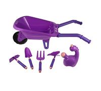 minkissy 6 pièces Set de Outils de Jardinage pour Garçon Fille et avec Brouette Compacte et Arrosoir Étanche Kit Jardinage Extérieur pour Tout Petits Parfaits pour Jouer Plein Air