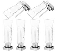 minkissy 6 Pièces Tube De Gloss Vide Contenant De Brillant à Lèvres Rechargeable Flacon Transparent Pour Diy