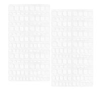 minkissy 60 feuilles Ongles Autocollants Double Face Onglets Adhésifs Gelée pour Faux Ongles Stickers Auto-adhésifs pour Manucure Rapide Adaptés à Chaque Événement