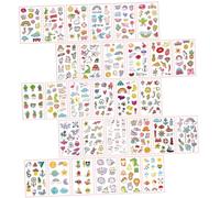 minkissy 60 feuilles Tatouages Temporaires Corps Cartoon Étanches Décalcomanies Adhésives Amusantes pour Filles et Garçons Décoration Facile à Appliquer