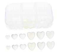 minkissy 6grilles Boîte De Breloques Forme De Cœur Pour Ongles Transparentes Pour Manucure Et Décoration Ongles Diy