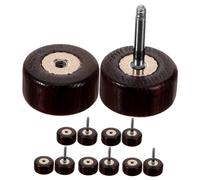 minkissy 6pièces Boucles Oreilles Bois De Dumbbell Pour Hommes Boucles Simples Inoxydable Et Bois Accessoires De Mode Épurés