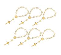 minkissy 6Pièces Bracelet Chrétien de Croix de Parfait pour Usage et Occasions Spéciales pour Baptême