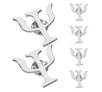 minkissy 6pièces Broches Symbole Psi Lot de Insignes Psychologiques Alliage pour Étudiants et Vêtements Cadeaux Décoratifs