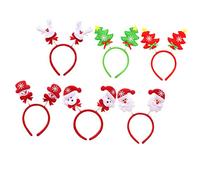 minkissy 6pièces Coiffure De Noël Serre-tête De Noël Décoration De Cheveux Lot De Accessoires De Fête