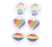 minkissy 6pièces Lot De Broches Arc-ciel Pour Vêtements Chapeaux Et Sacs Accessoires Fierté Lgbtq