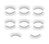 minkissy 7 Paires Cils Artistiques Accessoires Gothiques pour Cosplay Mascarade et Scène Résistants pour Longues Performances