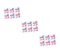 minkissy 75 Feuilles Autocollant Patriotique Autocollants Imperméables Tatouage Étanche Autocollants De Drapeau National temporaires S'accroche Stickers