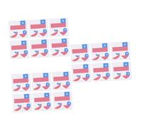 minkissy 75 Feuilles temporaires imperméables Stickers de drapeaux nationaux temporaires de drapeaux nationaux tatouage étanche s'accroche stickers