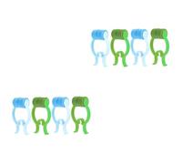 minkissy 8 Pièces Clips de Nez pour Fixation et Entraînement Pulmonaire Lot de Bleu et Vert Clips Portables Saigneurs Arrêt Pince Nasale Antidérapante pour Adulte