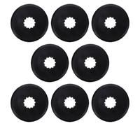 minkissy 8 Pièces Protège-chaîne de VTT en PP Noir Installation Facile, Accessoire Vélo Multifonctionnel pour Protection de Roue Dentée Arrière et Chaîne