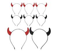 minkissy 8 Pièces Tête Paillettes Accessoire Halloween pour Costumes de Démon pour Fêtes Costumées et