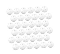 minkissy 80pièces Boules de Hochet Blanches pour Bébés Inserts Plastique pour Hochets de Jouets de Rechange à Monter Soi-même