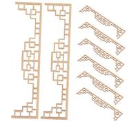 minkissy 8pièces Cloisons De Séparation pour Poupées Mini -paravent pour Photos Modèle De Paravent Décoratif pour Maison De Poupée Fournitures De Construction pour Maison De