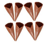 minkissy 8pièces Cornets De Glace Artificiels Réalistes pour DIY Décorations Et Jouets PVC Lot de Petits Modèles