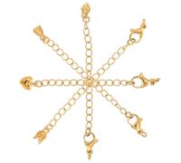minkissy 8pièces Rallonge De Chaîne Pour Collier Bijoux Et Bracelets Kit De Extensions Élégantes Pour Diy