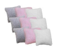 minkissy 9 Pièces Miniature Dollhouse Throw Pillows Soft Plush Decorative Cushions for DIY Mini Home Decor in Beige