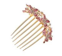 minkissy à Cheveux Rhinestone Élégant pour Mariage et Fête Accessoire Vintage Floral Latéral Scintillant Décoratif et Fille Coiffure Updo et Style Frange