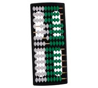 minkissy Abacus Chinois Colonnes Outil Éducatif pour Apprentissage des Mathématiques Boulier Traditionnel Neuf Perles pour Garçon Fille et École Maison