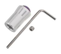 minkissy Accessoire Pieds pour Diapason 12 Mm en Alliage D'argenté avec Support en Améthyste pour Contemplation, Harmonisation Énergétique et Yoga - Outil Bien-relaxation Visage