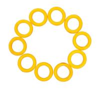 minkissy Accessoires machine à coudre domestique, 10 anneaux caoutchouc pour bobineuse, pièces de rechange pour poulies, usage universel, jaune, résistance élevée
