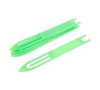 minkissy Aiguille Navette de Réparation de Filet en Plastique 6 Pièces | Modèle Extra Large Vert Clair, Tissage Manuel Précis, pour Filets Maillants, DIY et Petites Réparations
