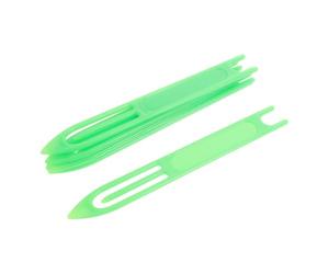 minkissy Aiguille Navette de Réparation de Filet en Plastique 6 Pièces | Modèle Extra Large Vert Clair, Tissage Manuel Précis, pour Filets Maillants, DIY et Petites Réparations