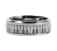 minkissy Anneau De Clavier Électronique à La Mode Bagues Pour Hommes Esthétiques Bagues En Pour Hommes Bague De Notes De Musique Bague De Musicien Anneau De Piano Acier Inoxydable
