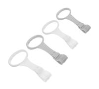 minkissy Anneaux De Traction Pour Bébé 4 Pièces Gris Et Blanc, Anneaux D'apprentissage Debout, Sûrs Et Portables, Matériaux Solide, Pour Chambre D'garçon Et Filles Et Exercice De Marche