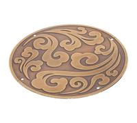 minkissy Applique en Laiton Sculpté de Style Chinois Traditionnel Charme Classique, Décoration Vintage pour Meubles et Portes, Installation Facile pour Chambre Cuisine