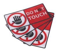 minkissy Autocollants « Ne Pas Toucher » Adhésifs en Lot de 4, Résistants à L’eau, Robustes et Solide, Panneaux D’avertissement pour Murs, Vitres et Équipements Industriels, Usage Sécurité