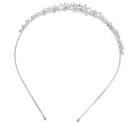 minkissy Bandeau De Coiffure De Mariage Pour Femme Ornements De Cheveux Avec Strass Accessoire De Tête Pour Mariée Et Demoiselles Honneur Argent