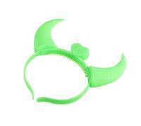 minkissy Bandeau De Cornes De Diable Dirigé Klaxon Oreilles Chausse-pied Groupe Monstre Arbre De Tasse Soufflant Bandeaux Clignotants Bandeau De Cornes Led Casque Briller Lumière Ogre Green
