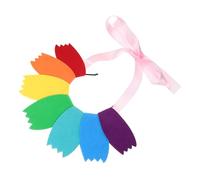 minkissy Bandeau De Fleurs Accessoires Arc-en-ciel Groupe Faire La Fête Bande De Cheveux Animal De Compagnie Heureux Décoration Accessoire Cheveux Bandeau Cheveux Faveurs De Fête Feutre