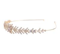 minkissy Bandeau De Mariée Strass Accessoires De Coiffure Pour Mariage Ou Fête Doré Bijoux De Cheveux Bandeaux De Mariage Couronnes De Mariée Serre-tête Strass