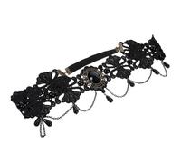 minkissy Bandeau de Style Reine en Dentelle Élastique pour Cheveux Coiffure D'halloween pour Déguisements Festivals