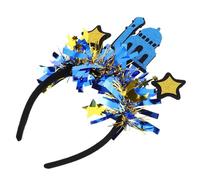 minkissy Bandeau du festival du Ramadan pendentif réfléchissant pendentif ornement bandeau Ramadan décorations festives tenues de festival pour femmes bandeau de Plastique Blue