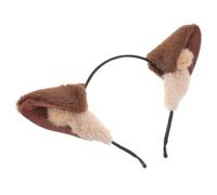 minkissy Bandeau Oreilles De Loup Peluche Douce Pour Femme Serre-tête Confortable Multifonctionnel Pour Halloween Maquillage Et Photo Accessoire Cosplay Amusant Hiver