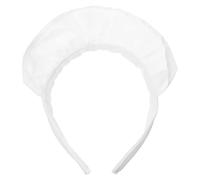 minkissy Bandeau pour Femmes Blanc à Volants en Style Accessoire Cosplay Soubrette Antidérapant Bandeau de Fête et Soirée Coiffure Costume Élégant pour Carnaval et