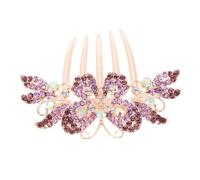 minkissy Barrette À Cheveux Vintage En Forme De Fleur Pour Mariage Accessoire De Coiffure De Mariée En Strass Construction Métallique Robuste Pour Dames