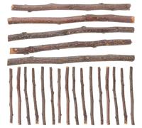 minkissy Bâtonnets en Bois Naturel pour Bricolage 40 Pièces, Bâtons Décoratifs Rustiques Courts, Accessoires Artisanaux DIY pour Décoration Intérieure et Projets Créatifs